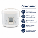 Panela Elétrica de Arroz Riso 10 Xícaras 220V Branca - Agratto