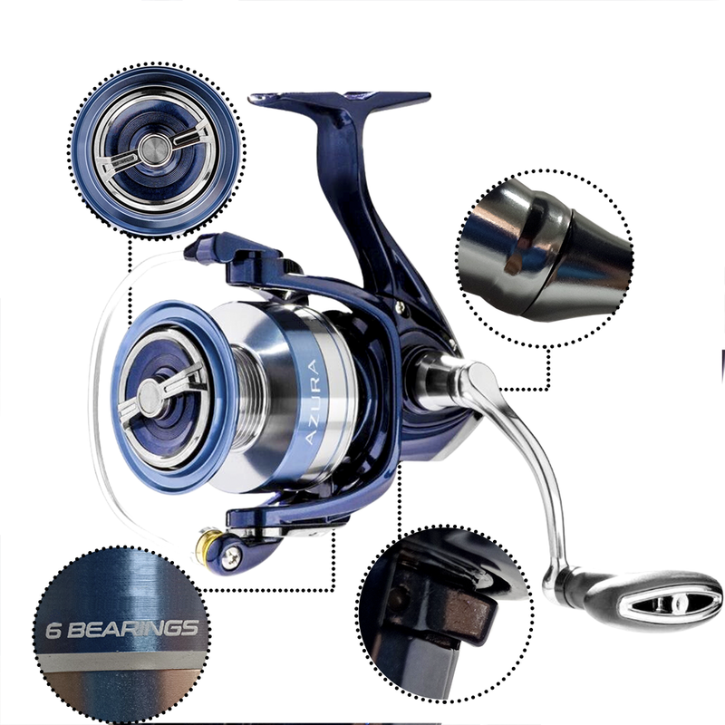 Molinete Marine Azura 5 Rol. Drag 5.21
