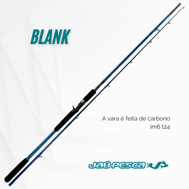 Kit Pesca Vara Arcadium 2,40mts 60lbs E Black Tamba Maruri