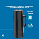 Garrafa Térmica Topázio 1L - Soprano - Preta