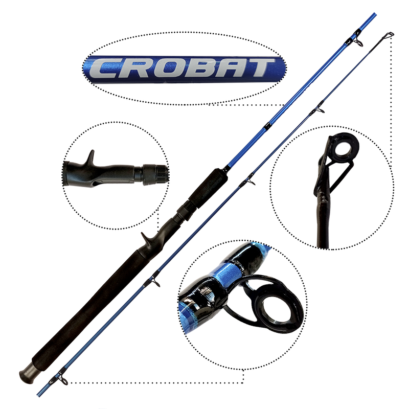 Vara Carretilha Crobat CRC562 1,65m 2 partes Maruri